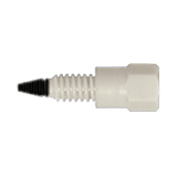 Fitting, PEEK, Hex Head No-Twist-One-Piece, 2-56 thread, 360µm OD Tubing, ea.